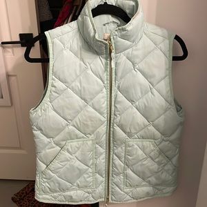 J.Crew Mint Puffer Vest - S